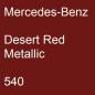 Preview: Mercedes-Benz, Desert Red Metallic, 540.